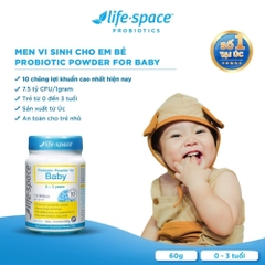 Life Space Men Vi Sinh Cho Bé Từ 0 - 3 Tuổi Probiotic Powder For Baby 60g
