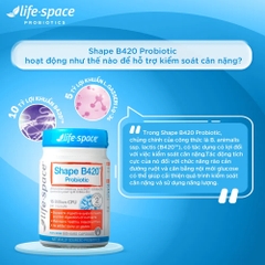 Life Space Men Vi Sinh Hỗ Trợ Tiêu Hóa Shape B420 Probiotic 60 viên