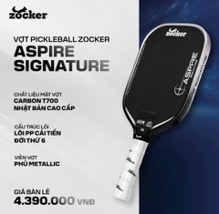 Zocker Vợt Pickleball Aspire Signature 16mm | 6 Màu