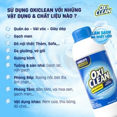 OxiClean Bột Giặt Tẩy Đa Năng Multi-Purpose Stain Remover Hỗ Trợ Loại Bỏ Vết Bẩn Cứng Đầu Chai 500g