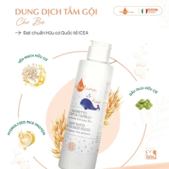 NeBiolina Gel Tắm Gội 2 Trong 1 Chiết Xuất Yến Mạch Hữu Cơ Cho Bé Dưới 3 Tuổi 200ml