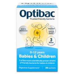 Optibac Men Vi Sinh Babies & Children Cho Bé Từ 0 - 12 Tuổi  30 Gói