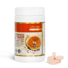 Vitatree Viên Nhai Tăng Đề Kháng Vitamin C With Zinc 1000mg 100 Viên