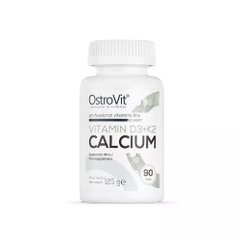 OstroVit Viên Uống Vitamin D3 + K2 + Calcium Bổ Sung Canxi, Vitamin D3 Và K2 Hộp 90 Viên