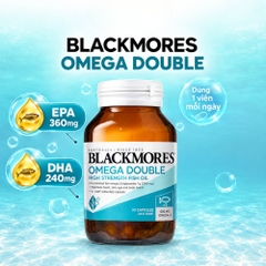 Blackmores Viên Uống Dầu Cá Liều Omega Gấp 2 Lần Double High Strength Fish Oil (90 Viên) - Chính Ngạch Úc