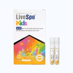 LiveSpo KIDS Hỗ Trợ Cân Bằng Hệ Vi Sinh Đường Ruột, Giảm Rối Loạn Tiêu Hóa Hộp 20 Ống