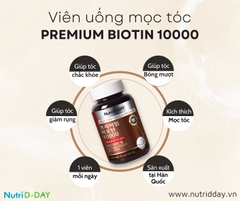 Nutri D-Day PREMIUM Biotin 10000 Cho Tóc Khỏe 90 viên