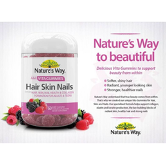 Nature’s Way Kẹo Dẻo Làm Đẹp Da, Móng Và Tóc Cho Người Lớn Vita Gummies 60 Viên