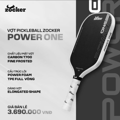 Zocker Vợt Pickleball Power One 16mm | 6 Màu