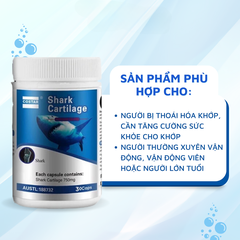 Costar Viên Uống Hỗ Trợ Xương Khớp Sụn Cá Mập Blue Shark Cartilage 750mg (30 Viên)