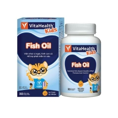 VitaHealth Viên Nhai Kids Fish Oil Bổ Sung DHA, Omega 3 Cho trẻ Từ 1 Tuổi 30 Viên