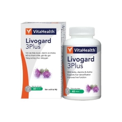 VitaHealth Viên Uống Livogard 3Plus Hỗ Trợ Thanh Nhệt, Giải Độc Và Tăng Cường Chức Năng Gan 60 Viên