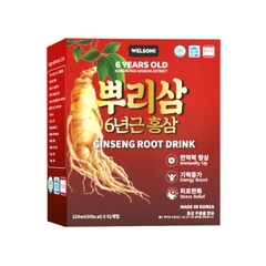 Welson Nước Uống Hồng Sâm Củ Ginseng Root Drink 10 Chai