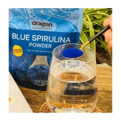 Dragon Superfoods Bột Tảo Blue Spirulina Hữu Cơ Bổ Sung Dưỡng Chất 75g