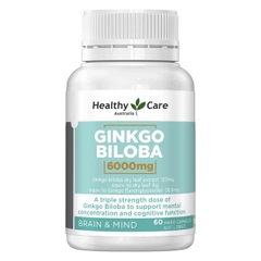 Healthy Care Viên Uống Bổ Não Ginkgo Biloba 6000mg 60 Viên