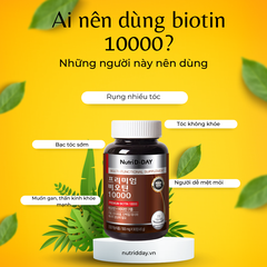 Nutri D-Day PREMIUM Biotin 10000 Cho Tóc Khỏe 90 viên