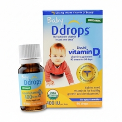 Baby Ddrops Dung Dịch Uống Vitamin D3 400IU Hỗ Trợ Phát Triển Xương Và Răng Cho Trẻ Sơ Sinh