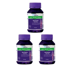 Combo 3 Hộp Henry Blooms Viên Uống Hỗ Trợ Sụn Khớp Glucosamine 1500 Plus 30 Viên