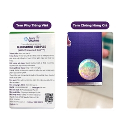 Combo 3 Hộp Henry Blooms Viên Uống Hỗ Trợ Sụn Khớp Glucosamine 1500 Plus 30 Viên