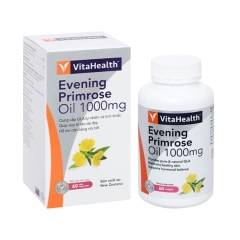 VitaHealth Viên Uống Hoa Anh Thảo Evening Primrose Oil 1000mg Hỗ Trợ tăng Cường Sức Khỏe Cho Da Và Cân Bằng Nội Tiết 60 Viên