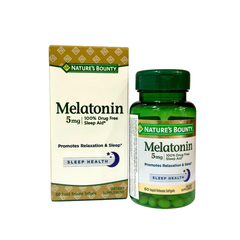 Nature’s Bounty Viên Uống Hỗ Trợ Điều Hòa Giấc Ngủ Melatonin 5mg 60 Viên - Nhập Khẩu Chính Ngạch Mỹ