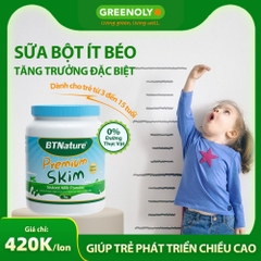 BTNature Sữa Bột Tách Béo Premium Skim Instant Milk Powder 1kg