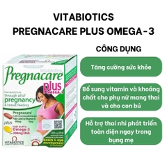 Vitabiotics Viên Uống Pregnacare Plus Bổ Sung Omega 3 Cho Phụ Nữ Mang Thai Và Cho Con Bú Hộp 56 Viên