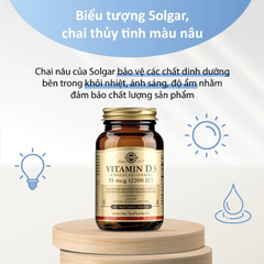 Combo 2 Hộp Solgar Viên Uống Bổ Sung Vitamin D3 2200 IU 100 Viên