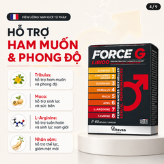 Manhae Viên Uống Force G Libido Hỗ Trợ Tăng Cường Sinh Lý Nam 60 Viên