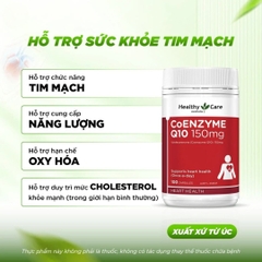 Healthy Care Viên Uống Coenzyme Q10 150mg 100 Viên