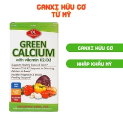 Olympian Labs Viên Uống Bổ Sung Canxi Hữu Cơ Green Calcium - Nhập Khẩu Chính Ngạch Mỹ