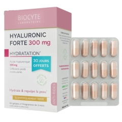 Biocyte Viên Uống Hyaluronic Forte 300mg Hỗ Trợ Bổ Sung HA Cấp Ẩm Cho Da 30 Viên & 90 Viên