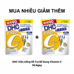 DHC Viên Uống Hỗ Trợ Bổ Sung Vitamin C 90 Ngày