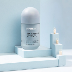 Perdays Viên Uống Breastfeeding Probiotic & Vitamin D Men Vi Sinh Hỗ Trợ Giảm Viêm Tắc Tuyến Vú