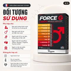 Manhae Viên Uống Force G Libido Hỗ Trợ Tăng Cường Sinh Lý Nam 60 Viên