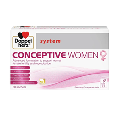 Doppelherz Bột Pha Uống Conceptive Women Hỗ TRợ Sức Khỏe Sinh Sản Nữ Hộp 30 Gói