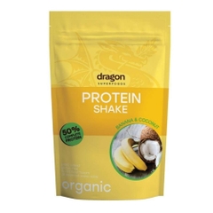 Dragon Superfoods Bột Protein Thực Vật Lắc Vị Chuối Sữa Dừa Hữu Cơ Bổ Sung Đạm 450g