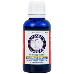 Bioamicus Omega 3 Chứa DHA Và EPA Hỗ Trợ Tăng Cường Thị Lực Và Trí Não Cho Trẻ Lọ 30ml