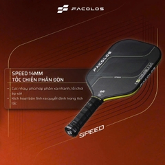 Facolos Vợt Pickleball Hybrid S Series 14mm - Neon