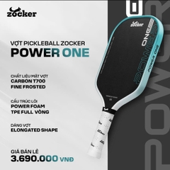 Zocker Vợt Pickleball Power One 16mm | 6 Màu