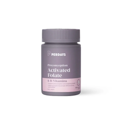 Perdays Viên Uống Activated Folate & B-Vitamins Bổ Sung Acid Folic & Vitamin B Cho Mẹ Bầu 60 Viên