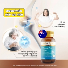 Herbs Of Gold Viên Uống Bổ Sung Vitamin D3 1000IU (Lọ 120 Viên) - Chính Ngạch Úc