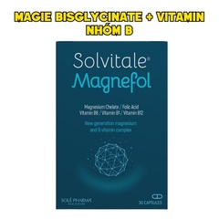 Solvitale Magnefol Viên Uống Magnesium Bisglycinate + Vitamin nhóm B Hỗ Trợ Thần Kinh Và Giấc Ngủ (Hộp 30 Viên)