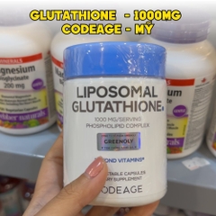 CodeAge Viên Uống Liposomal Glutathione 1000mg 60 Viên - Chính Ngạch Mỹ