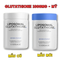CodeAge Viên Uống Liposomal Glutathione 1000mg 60 Viên - Chính Ngạch Mỹ