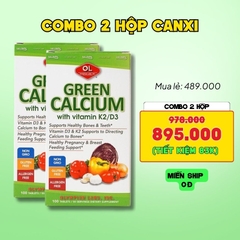 Combo 2 Hộp Olympian Labs Viên Uống Bổ Sung Canxi Hữu Cơ Green Calcium 100 viên
