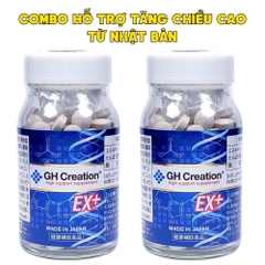 [SẴN HÀNG] Combo 2 lọ GH Creation Viên Uống Hỗ Trợ Tăng Chiều Cao Nhật Bản Ex 270 viên