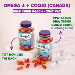 Webber Naturals Viên Uống Hỗ Trợ Tim Mạch Não, Giảm Chất Béo Trung Tín Trong Huyết Thanh Triple Strength Omega 3 900mg + CoQ10 Hộp 80 Viên