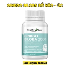 Healthy Care Viên Uống Hỗ Trợ Trí Não Ginkgo Biloba 2000mg 100 Viên - Chính Ngạch Úc