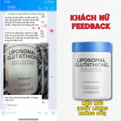 CodeAge Viên Uống Liposomal Glutathione 500mg 60 viên (Setria L-Glutathione) - Tinh Khiết Hơn
